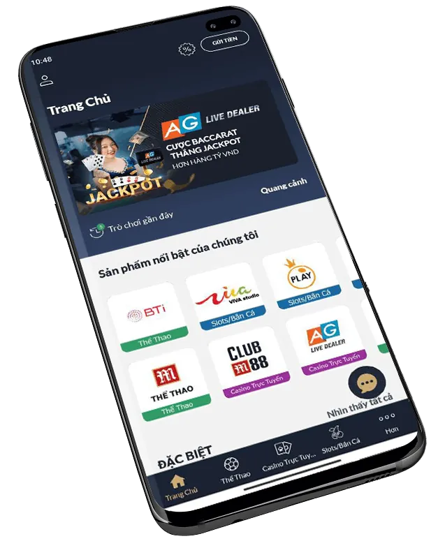 Đa dạng các biểu tượng game như bóng đá, bài casino, máy slot và game bắn cá, tượng trưng cho kho game phong phú của xbet App