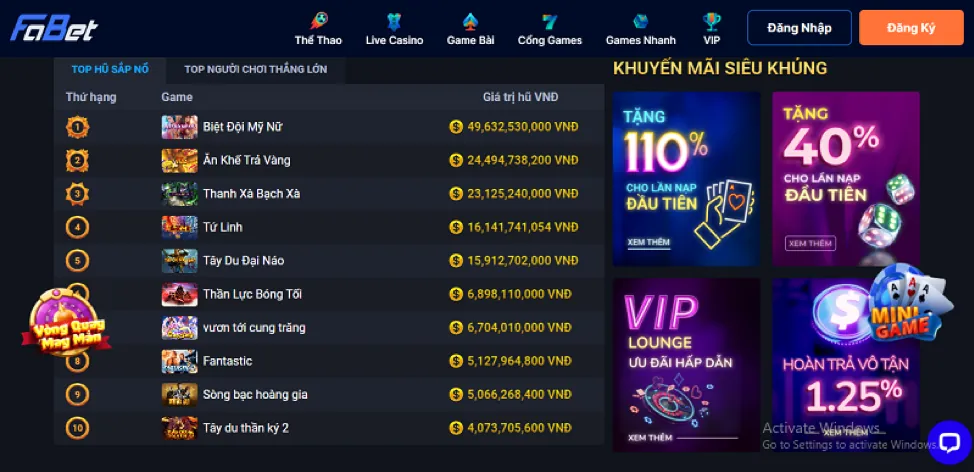 Banner khuyến mãi bắn cá xbet app